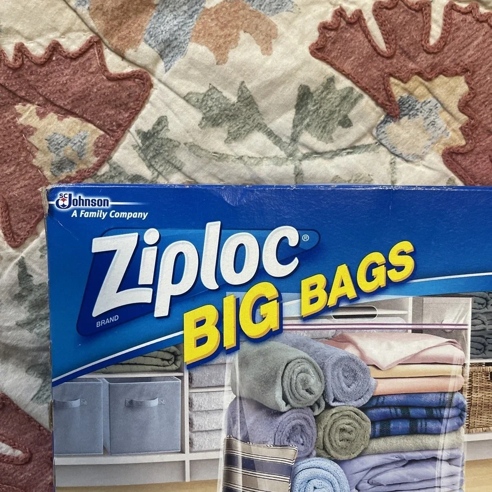 Ziploc Big Bags - 3 JUMBO 20 Gallon Bags Discontinued Organization & Storage New